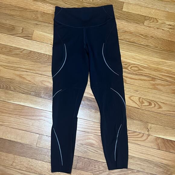 lululemon athletica Pants - Lululemon Base Pace High-Rise Reflective Tight 25" Black Size 6